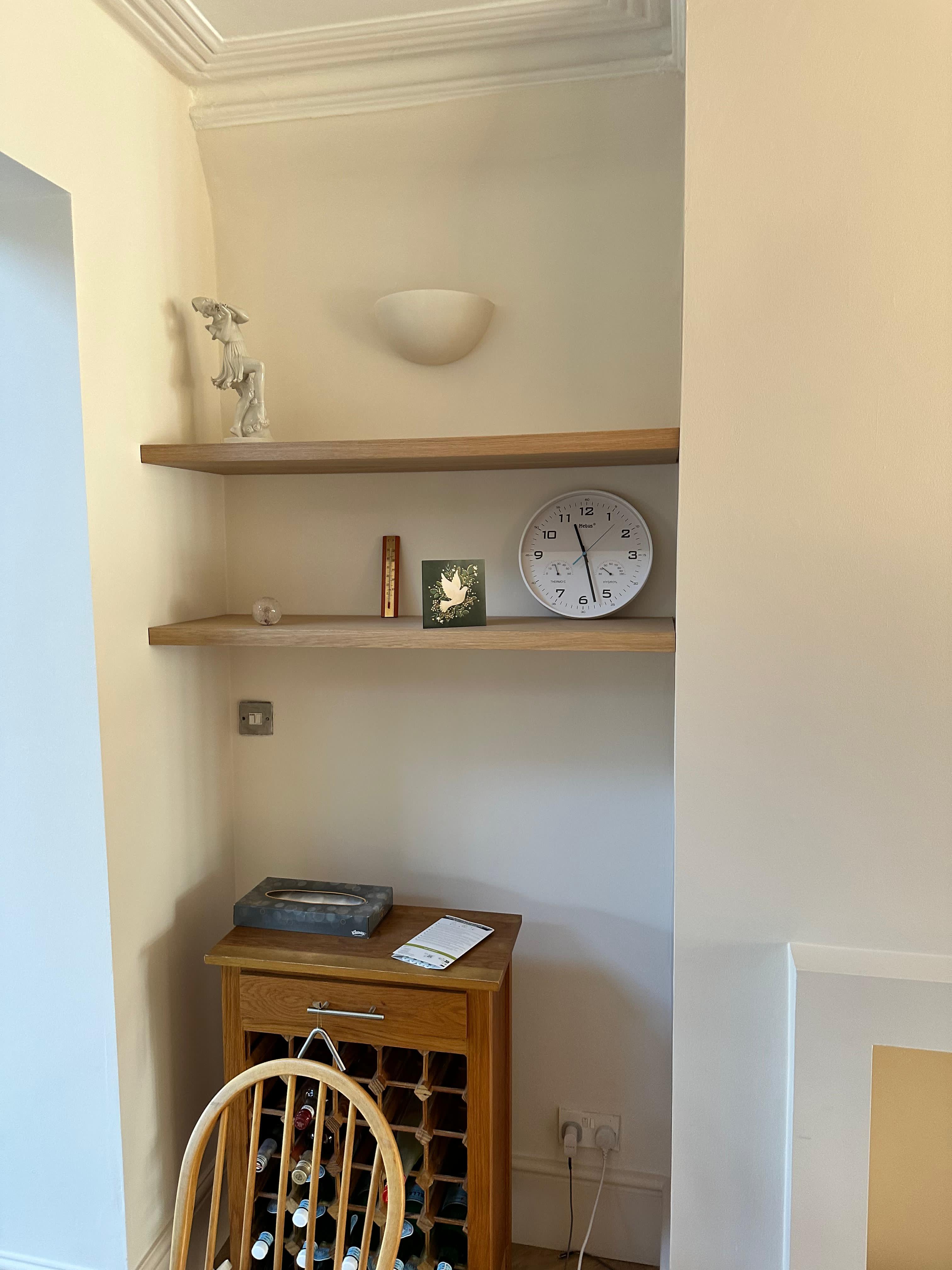 Bespoke joinery installation with attention to detail