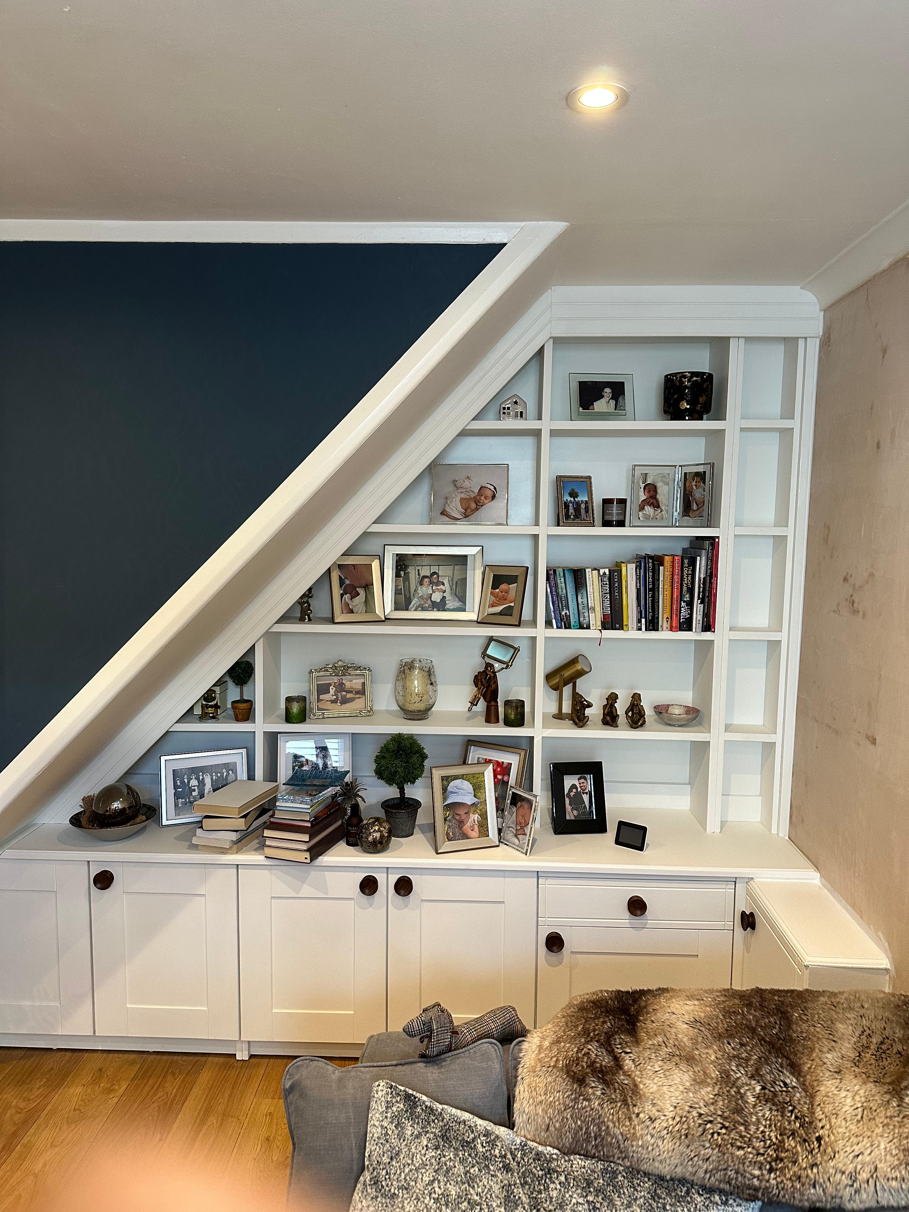 Custom storage solution with modern finishing